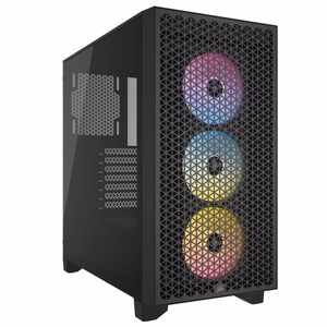 CORSAIR 3000D RGB grūdinto stiklo Mid Tower korpusas