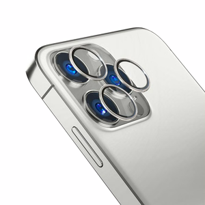 Kameros stiklas iPhone 13 Pro Max / 13 Pro 9H 3mk Objektyvo apsauga Pro serijos objektyvui - sidabrinis