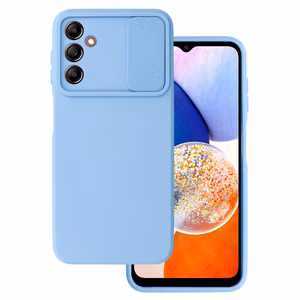 Camshield Minkštas dėklas telefonui Samsung Galaxy A14 4G/5G - šviesiai mėlynas