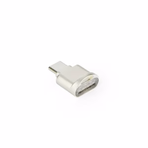 Kortelių skaitytuvas MicroSD typ C sidabrinis