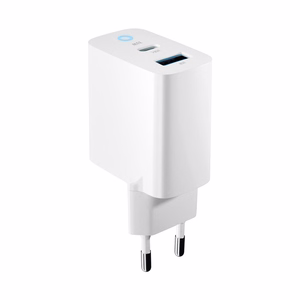 "Forever TC-06-33AC GaN PD QC įkroviklis 1x USB-C 1x USB 33W baltas
