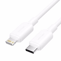 USB-C į Lightning kabelis 3A 480Mbps 1m BALTA