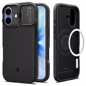 Spigen Optik Armor Magnetinis dėklas telefonui iPhone 17 - juodas