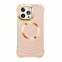 "Circle Glam Mag" dėklas "iPhone 16 Plus" 6,7" rožinis