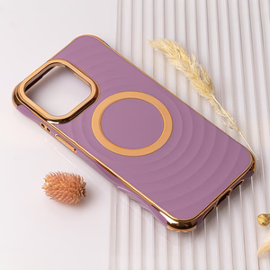 Circle Glam Magnetinis dėklas telefonui iPhone 13 Pro 6,1" violetinis
