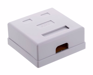 Alantec GN011 – paviršinė Cat 6 tinklo rozetė, balta