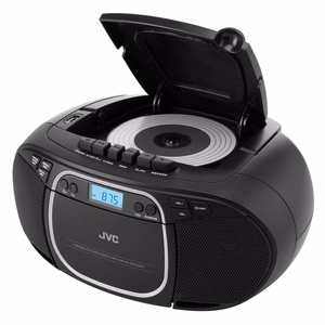 JVC RC-E451B CD grotuvas Nešiojamas kompaktinių diskų grotuvas Juoda