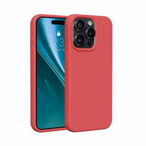 Etteri silikoninis dėklas telefonui iPhone 15 Pro Max 6,7" avietinis