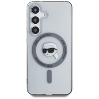 Dėklas Karl Lagerfeld Button Karl Head Printed Logo Magnetinis Samsung Galaxy S25 juodas