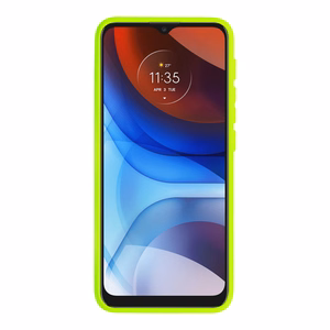 Camshield Soft dėklas telefonui Motorola Moto E7 Power/E7i Power laimo spalvos