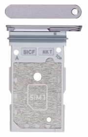 SIM kortelės laikiklis Samsung S931 S25/S936 S25 Plus Dual Silver Shadow originalus (service pack)