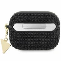 Guess Rhinestone Triangle AirPods Pro Case - Black