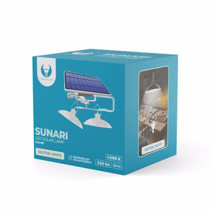 Forever Light Solar LED Double Lempa SUNARI FLS-80 6W 520lm 4500K 5500mAh Li-Ion