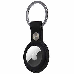 Audi Sintetinės odos AirTag dėklas - juodas