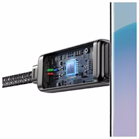 USAMS Laidas USB-C į USB-C 100W 1,2m Zinc Alloy Fast Charging Data Cable Meteor Series SJ744USB01 (US-SJ744)