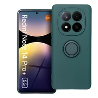 Dėklas telefonui su silikoniniu žiedu XIAOMI Redmi Note 14 Pro Plus 5G žalias