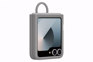 PF741TJEGWW silikoninis dėklas Samsung Galaxy Flip6, pilkas