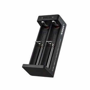 Įkroviklis Li-ion 18650 USB-C cilindrinėms baterijoms/elementams – 2 kanalai