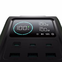 Išorinė baterija Joyroom JR-PBF10 75000mAh 100W 3x USB-C 3x USB-A su sulankstoma žibintuvėliu ir rankena (žalia)