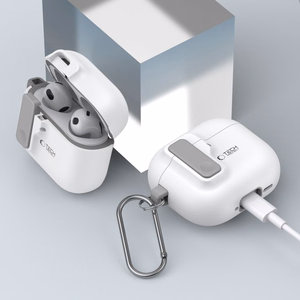 Tech-Protect plonas kablio dėklas AirPods 4 - baltas