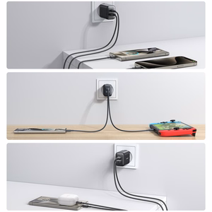 Įkroviklis Joyroom (JR-TCF13) (1xUSB-C; 1xUSB; 3A 25W) juodas