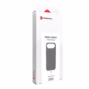 Case for iPhone 17 AIR Forcell F-Protect Frame Premium compatible with Magsafe gray