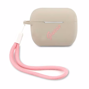Guess GUACAPLSVSGP AirPods Pro cover gray pink/grey pink Silicone Vintage