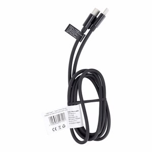 Type C į Type C PD QC 3A 60W kabelis C296 (ilgas jungtis 8mm) 1 m juodas