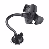 FORCELL F-GRIP Oval 27 cm automobilio laikiklis priekinio stiklo / prietaisų skydelio / oro angai juodas