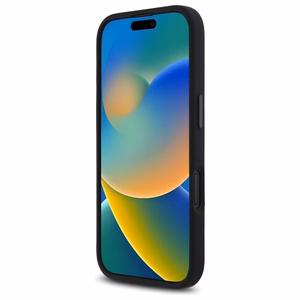 BMW M Silikoninis Spausdintas Žiedas Magnetinis dėklas iPhone 16 - juodas