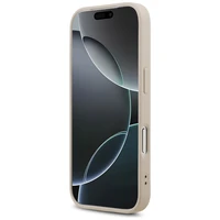 Guess odinis 4G trikampio Strass MagSafe dėklas telefonui iPhone 17 Pro - rožinis