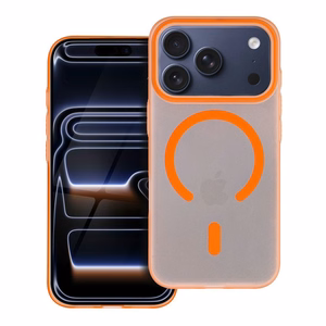 Dėklas GO ORANGE suderinamas su MagSafe skirtas IPHONE 17 kosminė oranžinė