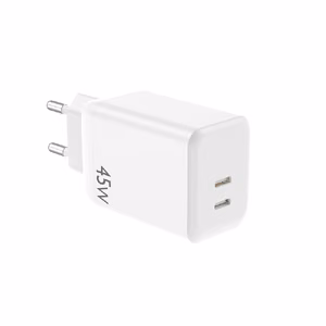 Charger NCC (2xUSB-C; 45W) white