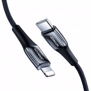 USB laidas Joryoom S-1224K2 juodas Type-C / Lightning 120cm (iki 20W)