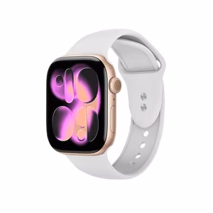 Crong Liquid dirželis, skirtas Apple Watch 38 / 40 / 41 / 42 mm, baltas