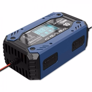 Qoltec 52482 зарядное устройство для автомобильного аккумулятора 12/24 V черный, синий