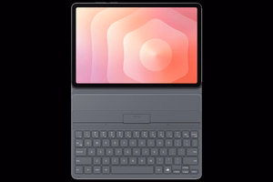 DX730UB plonas knygos tipo dėklas su klaviatūra Samsung Galaxy Tab S11, juodas