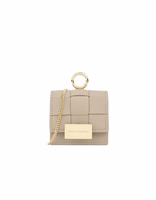 Ideal of Sweden Braided Mini AirPods krepšelis Light Camel