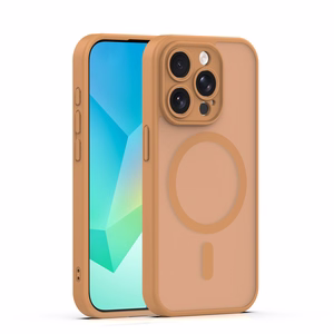 Mag Matt dėklas iPhone 15 Pro 6,1" rudas