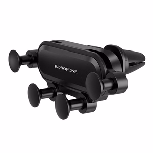 Automobilinis telefono laikiklis Borofone BH19 tvirtinamas ant ventiliacijos grotelių, juodas