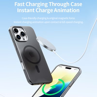 Rock Matte serijos magnetinis dėklas Iphone 16 Pro Max juodas