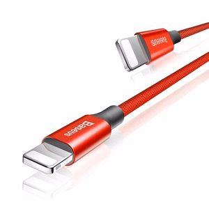 Kabelis Baseus Yiven Lightning - USB-A 180 cm (raudona)