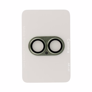 Tempered stiklas Tel Protect 95% AR+AF Full Metal kameros apsauga on camera for Iphone 17 žalias (camera island)