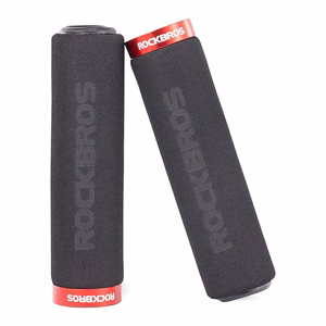 Rockbros BT1001BKRD kempininės dviračio vairo rankenos - juodos ir raudonos