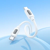 Borofone Kabelis BX114 Structure - Type-C iki Type-C - PD 60W 3A - 1 metro ilgio baltas kabelis