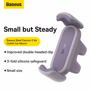 Baseus Steel Cannon Laikiklis automobiliui su oro ventiliacijos tvirtinimu (SUGP000005) violetinis