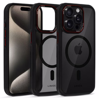Liavec Hybrid MagSafe dėklas telefonui iPhone 15 Pro Max pilkas