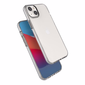 Spring Case dėklas telefonui iPhone 14 Plus silikoninis dėklas su rėmeliu šviesiai mėlynas