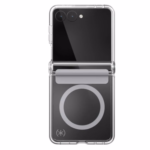 Speck Presidio Perfect-Clear Magnet – MagSafe dėklas Samsung Galaxy Z Flip 8 (skaidrus)