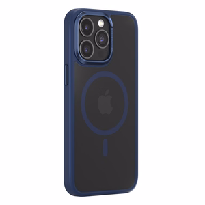 Dėklas telefonui Comma Joy Elegant Mag iPhone 15 Plus mėlynas